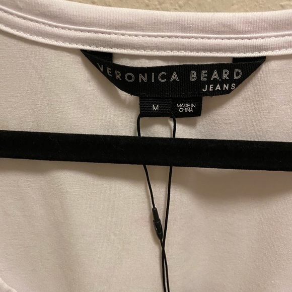 Veronica Beard White & Blue Addyson Dress Size M New With Tag - Picture 5 of 12